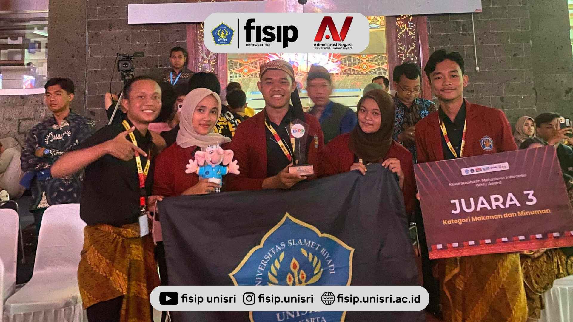 Mahasiswa AN FISIP UNISRI Meraih Juara 3 di ajang KMI Expo XIV di UNDIKSHA Singaraja Bali